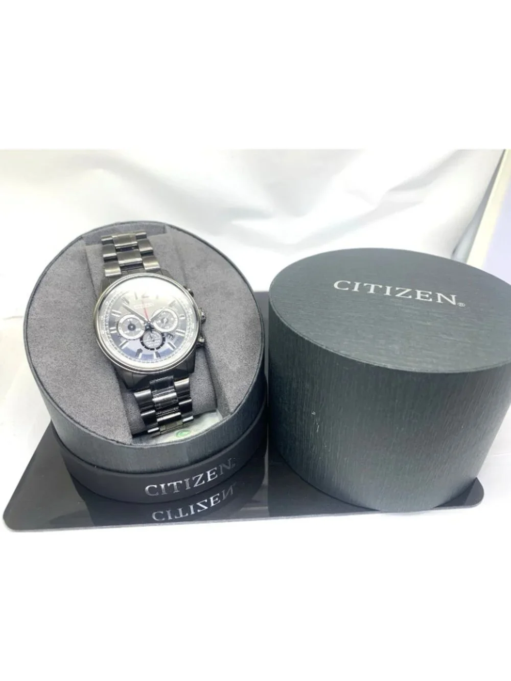 Citizen Men's Watch Nighthawk CA4377-53H Eco-Drive Chronograph Gray Gunmetal